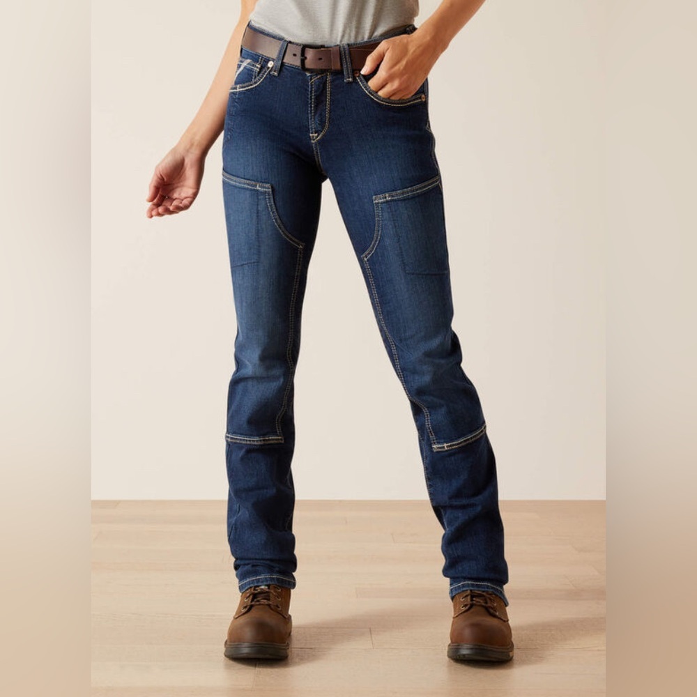Ariat Women’s Rebar DuraStretch Riveter Double Front Straight Leg Jean